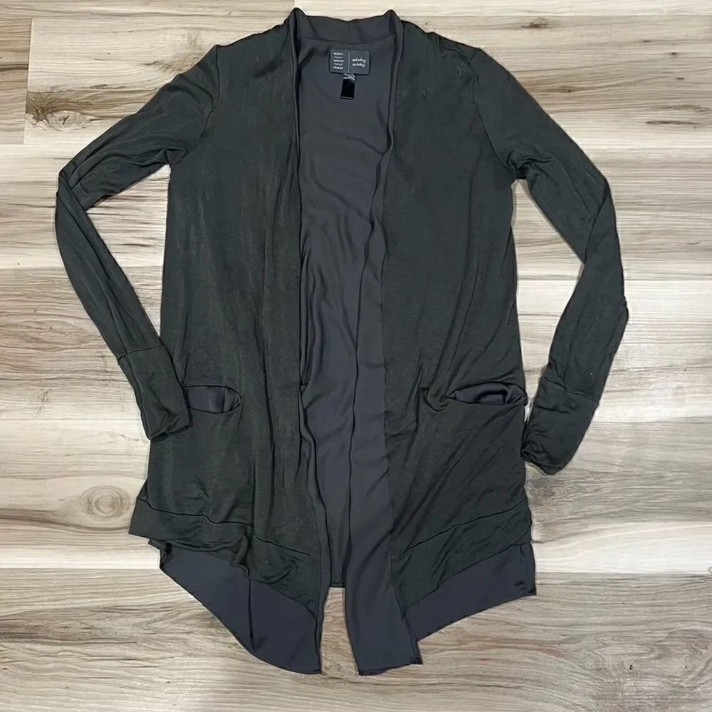 Anthropologie Saturday Sunday Double Layer Green Cardigan Women’s XS